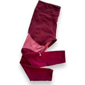 Nike Dri-Fit Training Tights Mid-Rise Running Berry Woman's LIke New Wm Sz Large